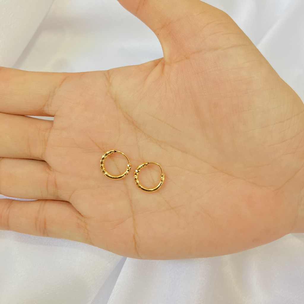 Anting Anak Gipsy Polos Lapis Emas Aksesoris Perhiasan