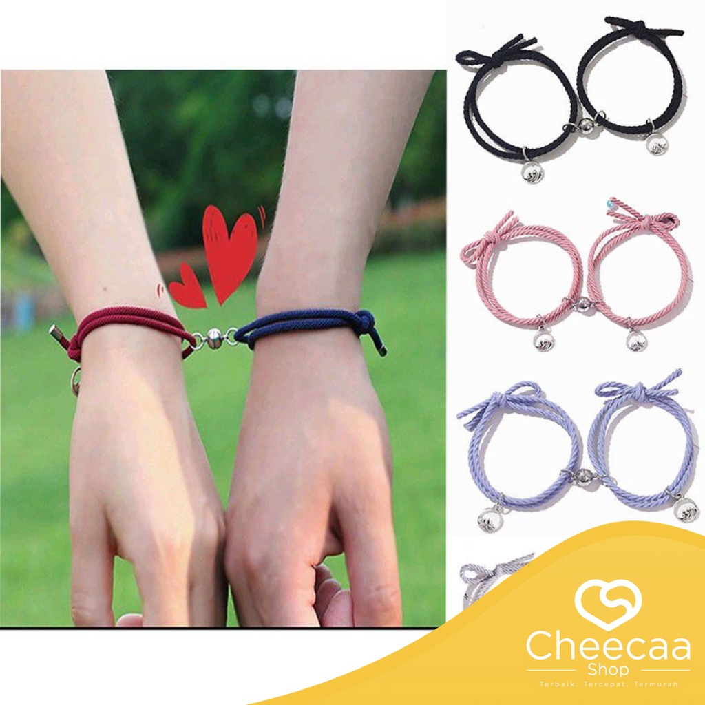 CC (ACC57) Gelang Couple Magnet 1 Pasang/ 2pcs Vintage Gelang Persahabatan