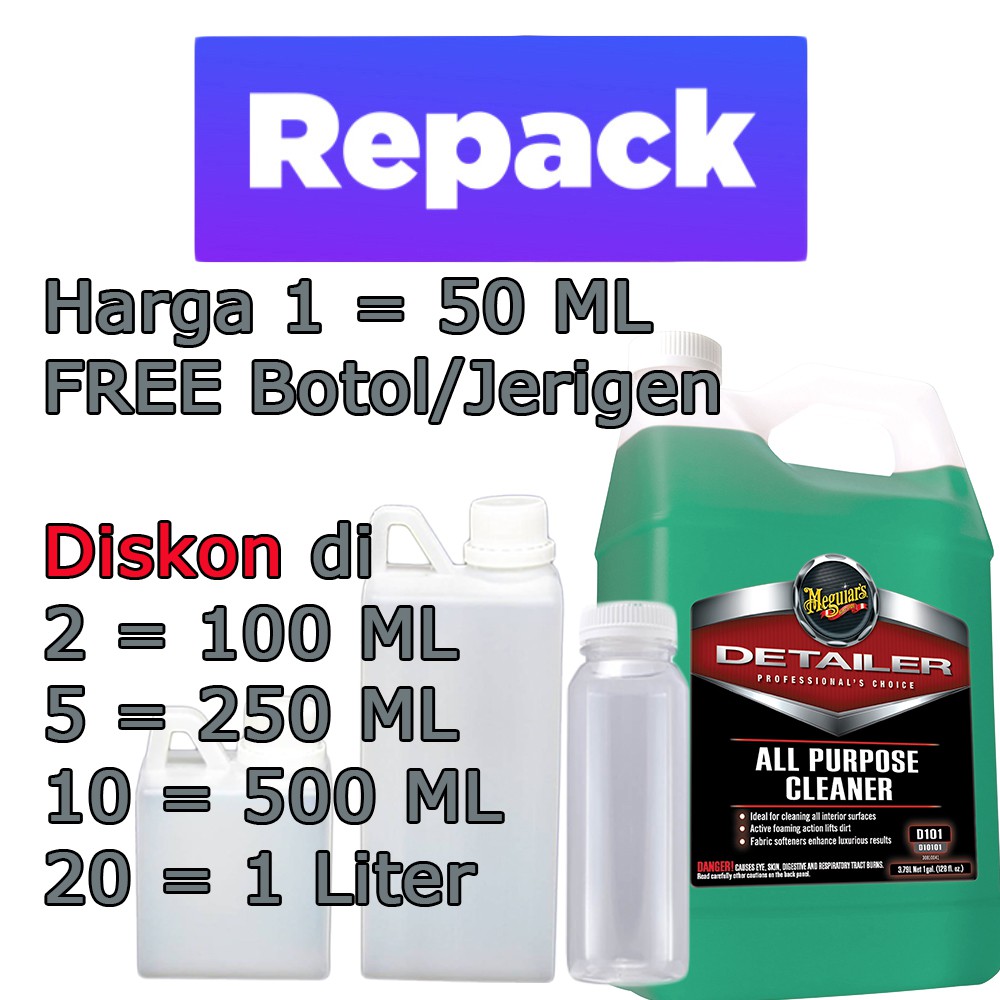 Jual Meguiars All Purpose Cleaner D101 Eceran Indonesia