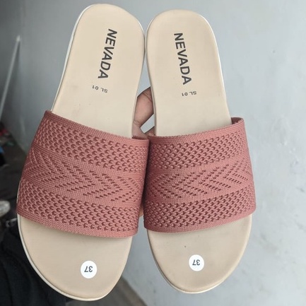 Sandal Slide Selop Rajut Import Termurah - Sandal Wanita Nevada slip on -176