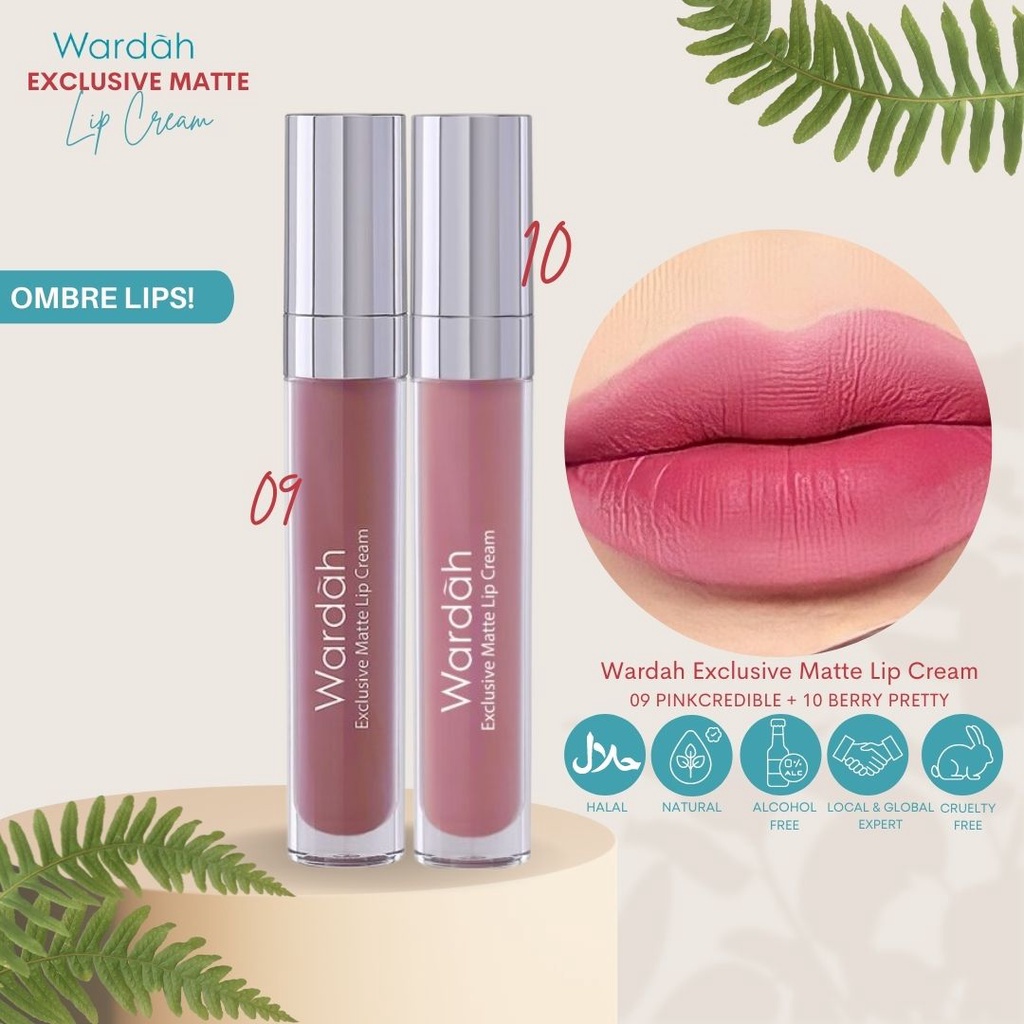 TERBARU!! Wardah Exclusive Matte Lip Cream Banyak Pilihan Warna Yang Cocok