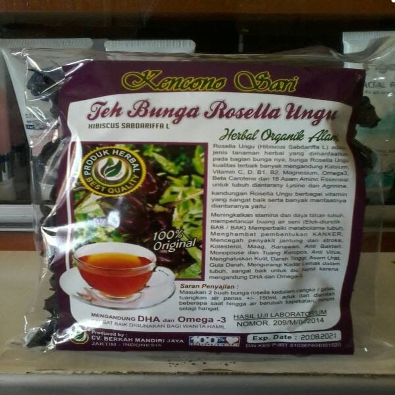 

Teh Herbal Bunga Rosella Ungu