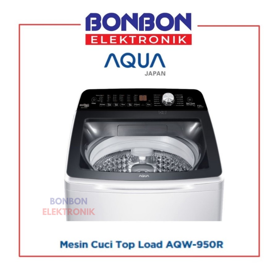 AQUA Mesin Cuci 1 Tabung 9KG AQW-950R / AQW 950 R / AQW950R