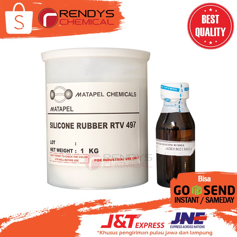 Silicone Rubber RTV 497 Dan Katalis - 1 Kg