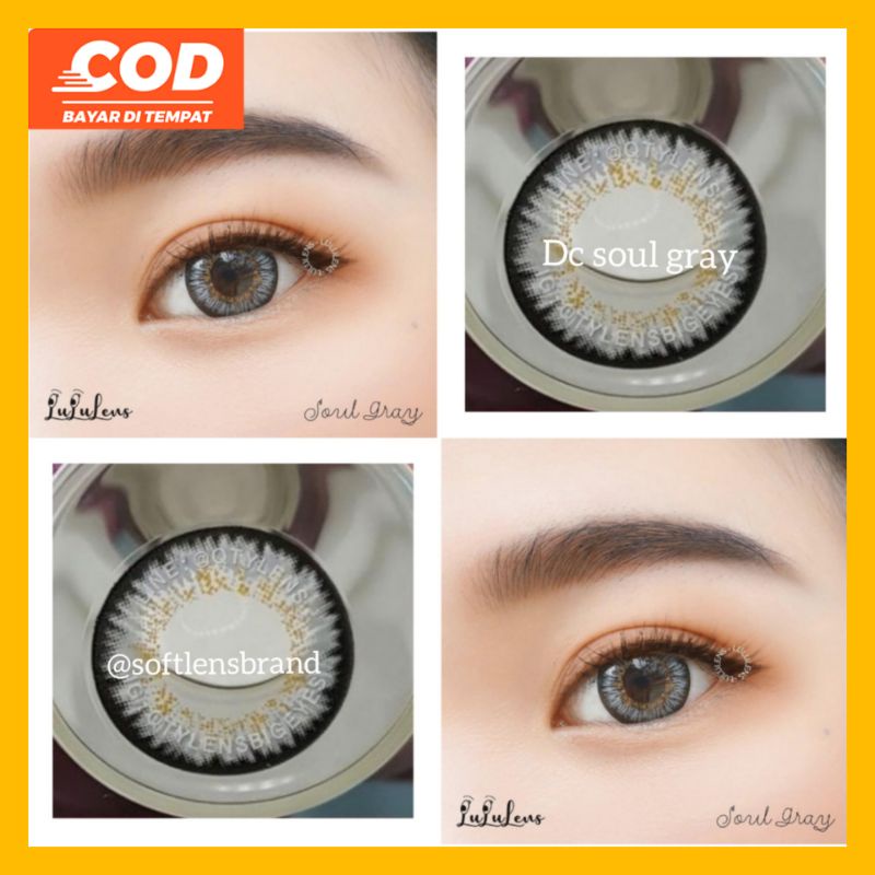 ( COD ✅️ ) softlens gray / softlens grey / dreamcolor soul gray