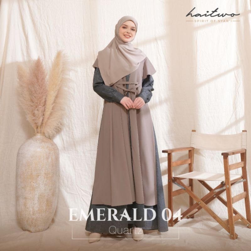 Ready Gamis Lebaran 2022 Gamis Haitwo Emerald 04 Dress Pesta Gamis Pesta Harap cek stok sebelum orde