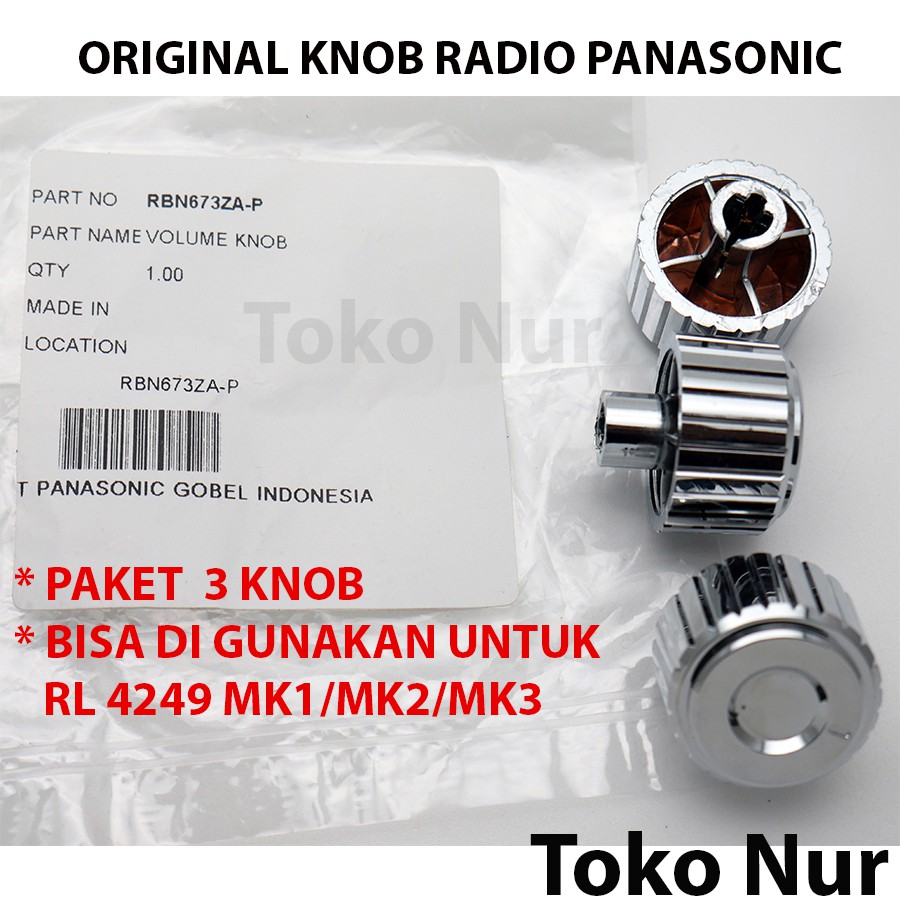 3 unit KNOB RADIO PANASONIC RL 4249 MK ORIGINAL