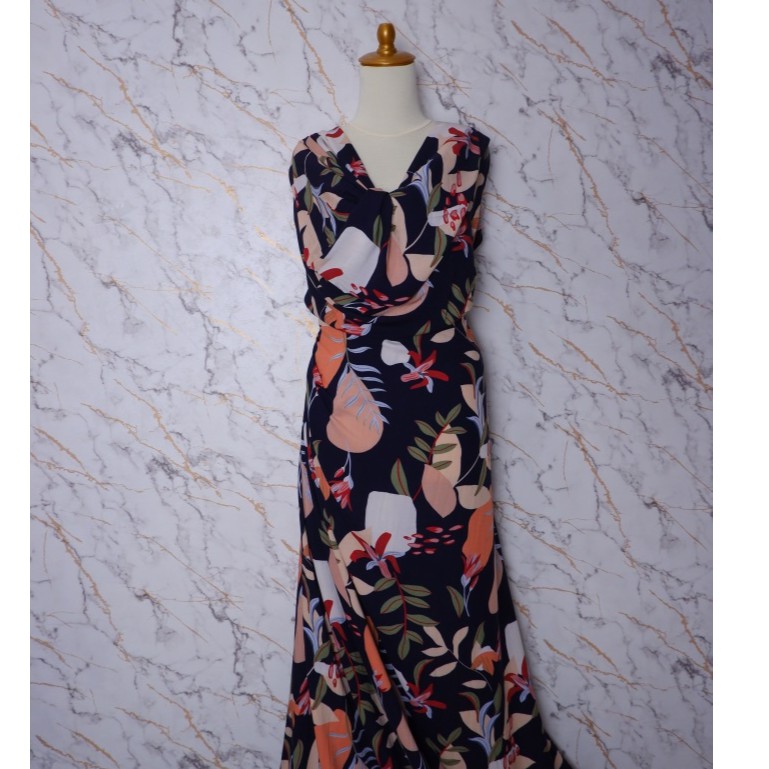 KAIN ECERAN / RAYON REAKTIF / RAYON PREMIUM - MOTIF BUNGA BESAR
