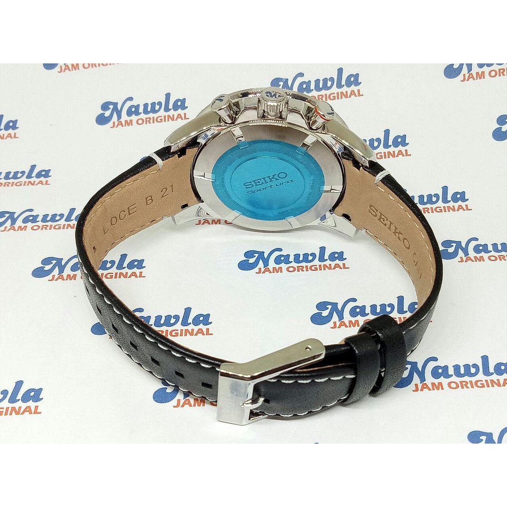 Seiko Sportura SSC359P1 Perpetual Solar Leather Strap  Jam Pria SSC359