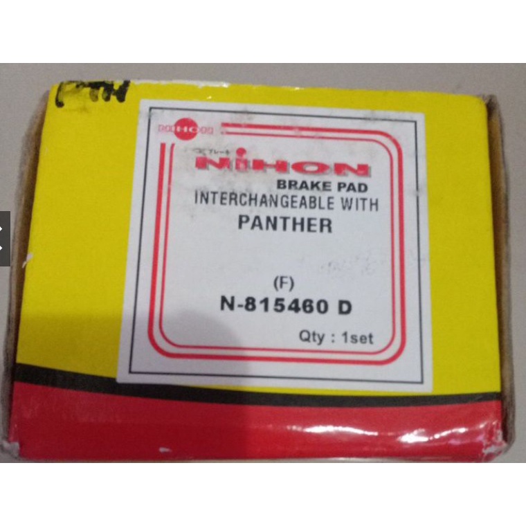 BRAKE DISC PAD - KAMPAS REM DEPAN Nihon Isuzu Panter