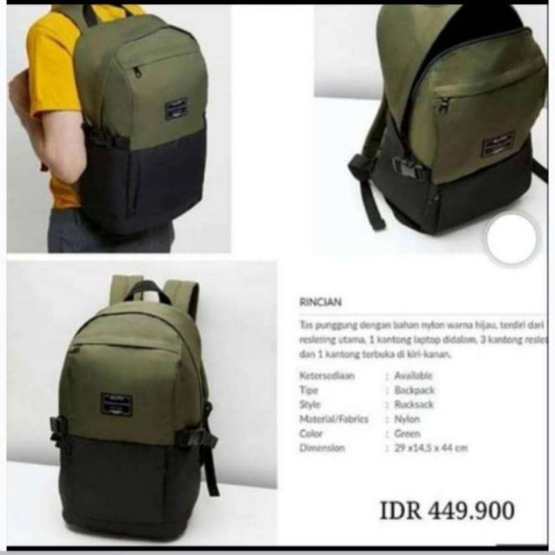 GUILE BAG TAS PUNGGUNG PRIA SOPHIE MARTIN ALIVE ORIGINAL TAS LAPTOP