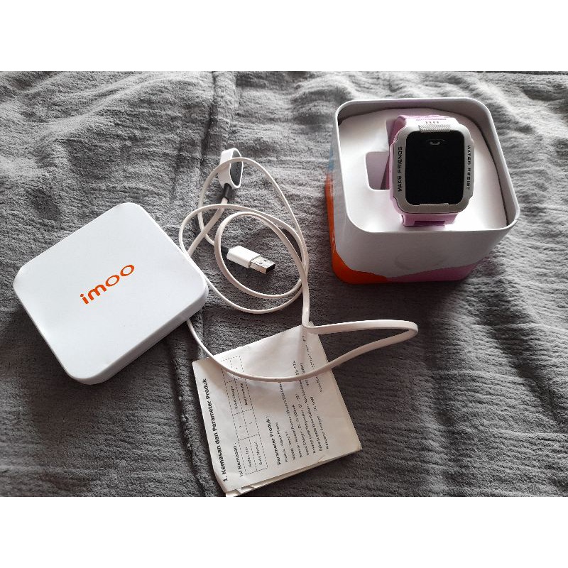 jam imoo Y1original warna ungu jarang pakai preloved