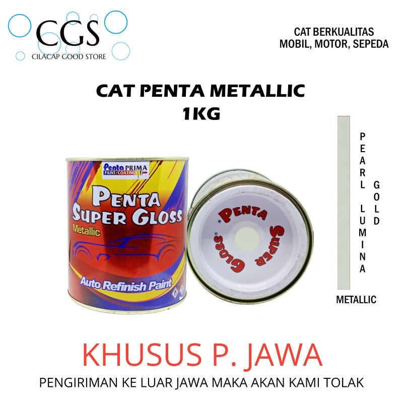 CAT PENTA LEMBAYUNG GOLD 1 Kg - penta pearl lumina gold - cat lembayung gold penta super gloss - cat