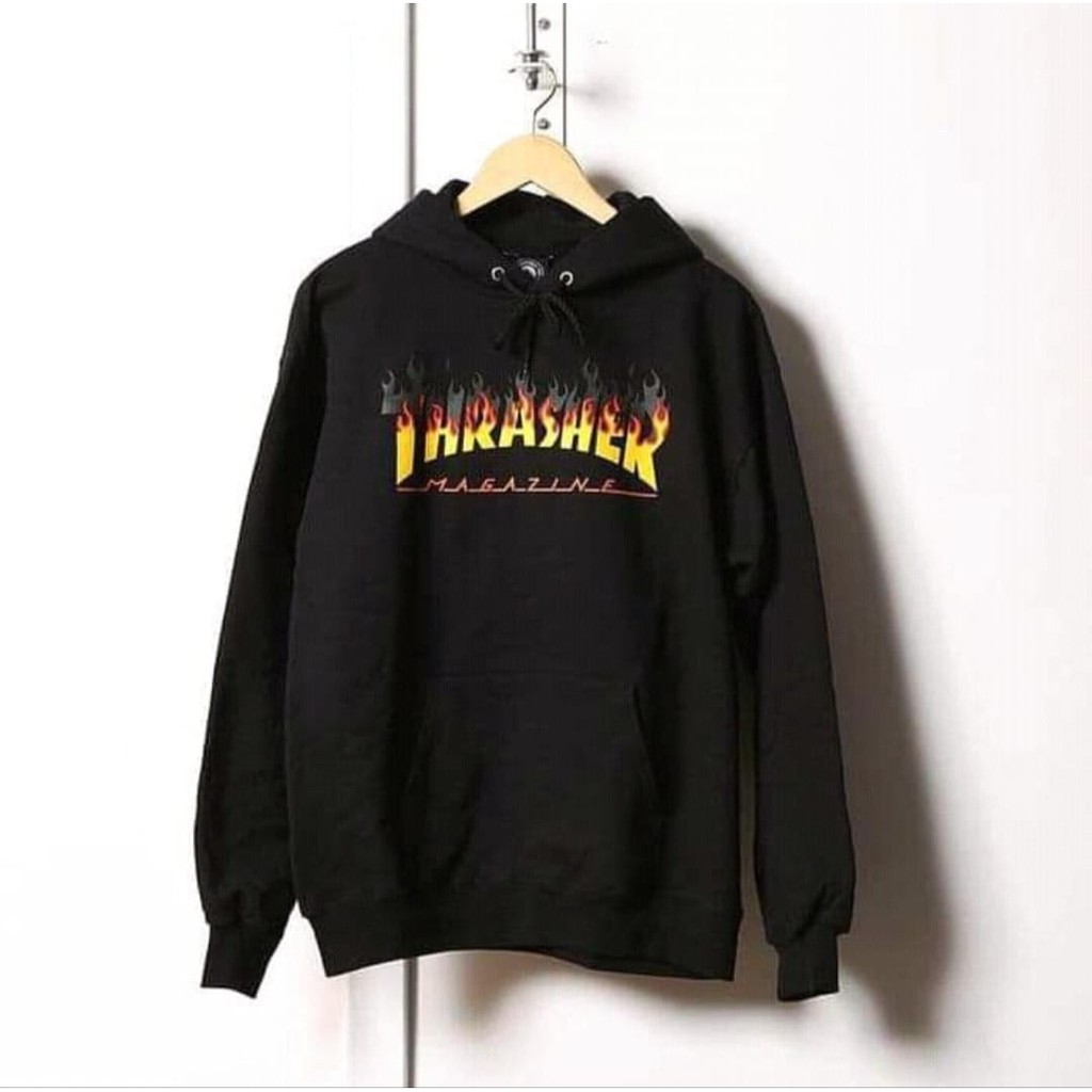 Hoodie Thrasher Original / Hoodie Treasure Hitam / Jaket Pria Terbaru / Switer Cowok Distro