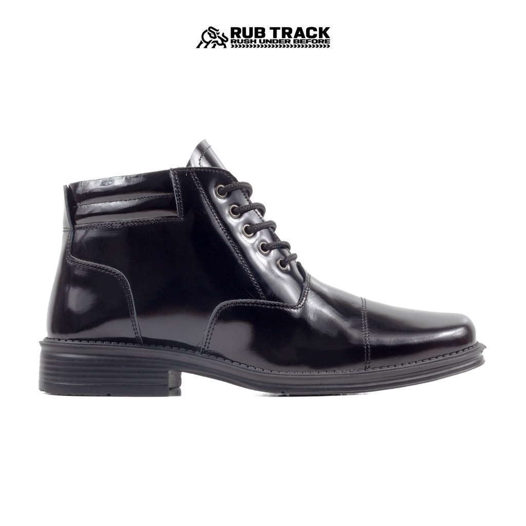 RUBTRACK - Sepatu Formal Pria Pdh Kulit Lack Bahan Kulit Sapi Asli Mengkilap Tanpa Semir Sepatu Pantofel Pdl Tni Polri sepatu Scurity Pria Top Sepatu Formal