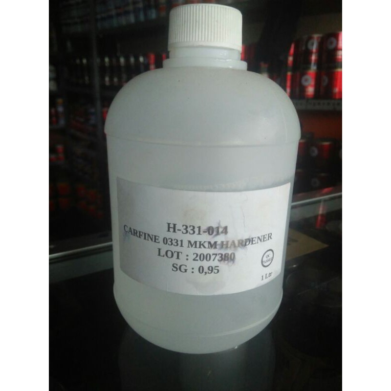 hardener vernis/clear (hardener ya saja) bisa untuk vernis/clear gloss/doff ukuran vernis 1/4