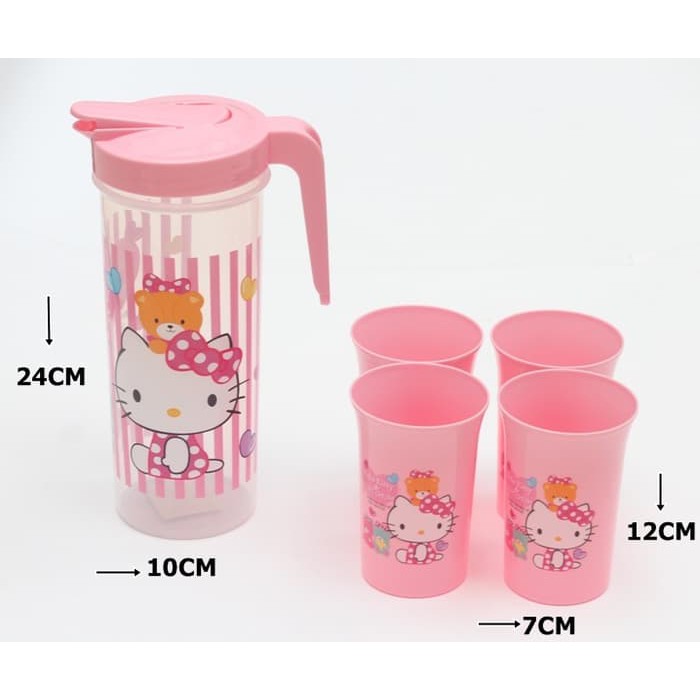 TERLARIS / CERET PLASTIK UNIK TEKO HK 4 CANGKIR XY