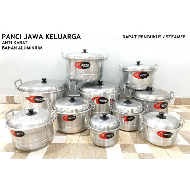 Jual Panci Aluminium Panci Aluminium Jawa Panci Jawa Ukuran