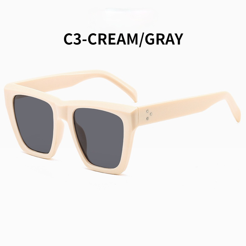 2021 new fashion jelly color ins trend big frame men and women personality sunglasses