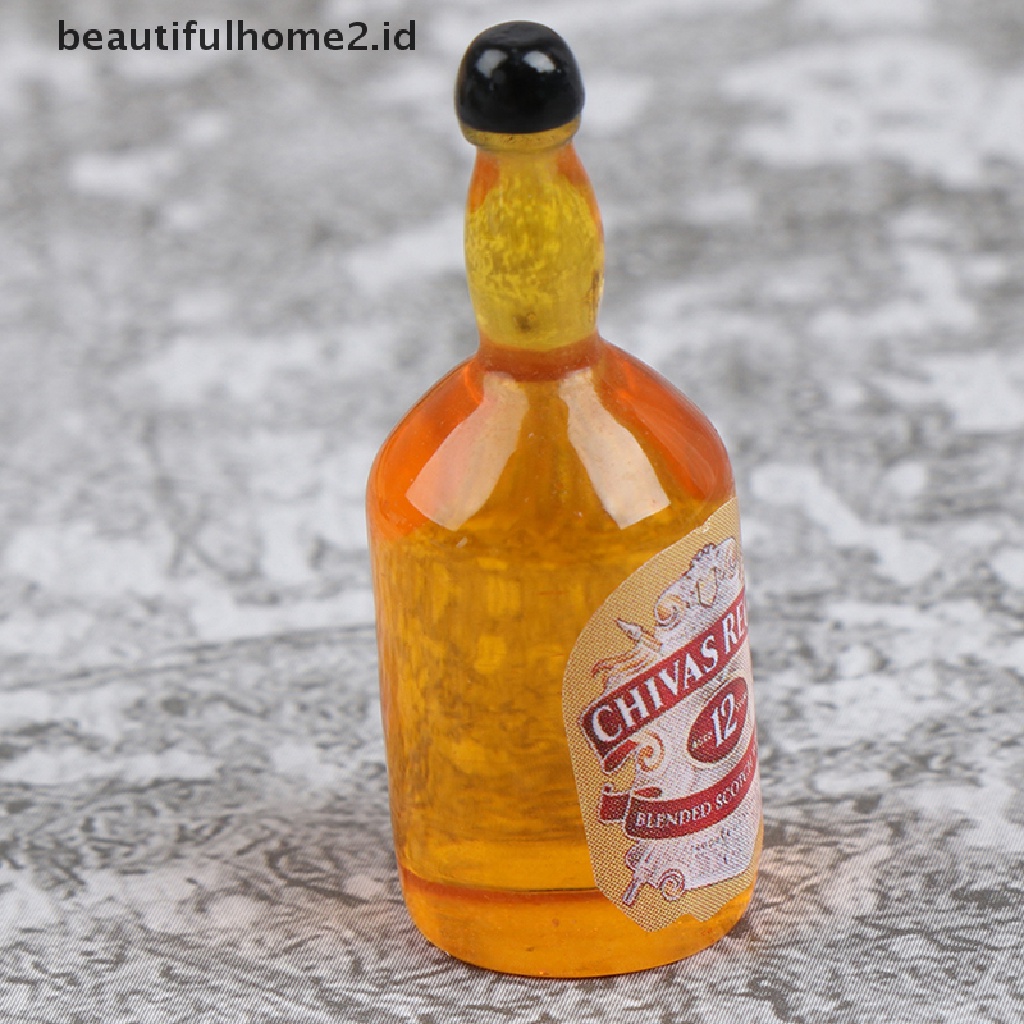 (beautifulhome2.id) 8pcs Miniatur Botol Wine Skala 1: 12 Untuk Dekorasi Rumah Boneka