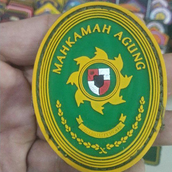 patch ruber mahkamah agung logo mahkamah agung emblem karet mahkamah agung