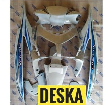 cover body halus Honda Vario 110 karbu Vario lama 2006 2007 2008 2009 putih