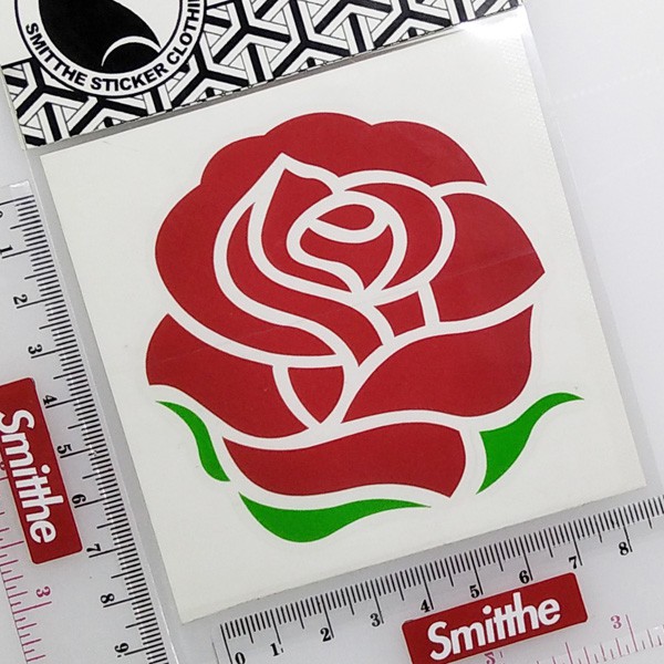 Stiker Rose Logo Bunga Mawar Cutting Sticker 2W Aksesoris Mobil Motor
