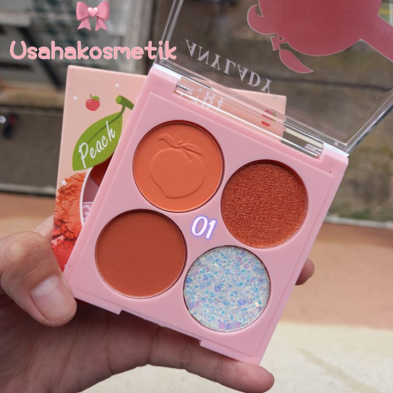 ECER!! ANYLADY EYESHADOW PALETTE PEACH BEST SELLER NO. 790