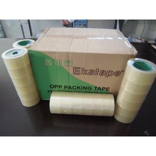 

Lakban Opp Eka Coklat/Bening, 72 Yard/Dus (12Slop/72Roll)