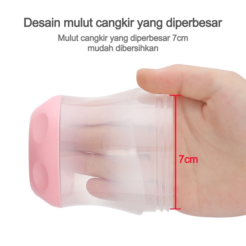 Botol minum bayi/Botol Minum Bayi Gelas Anak Balita 160ML Training Cup Baby BPA Free/Botol minum bayi training cup  L56