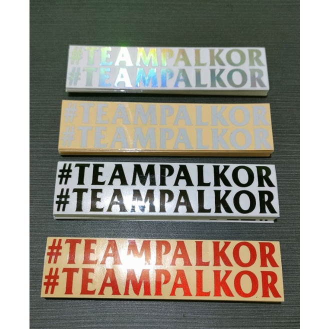 Sticker teampalkor stiker cutting