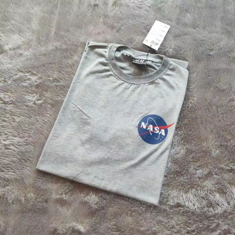 Kaos H&amp;M Nasa Logo Basic Global Fulltag &amp; Lebel