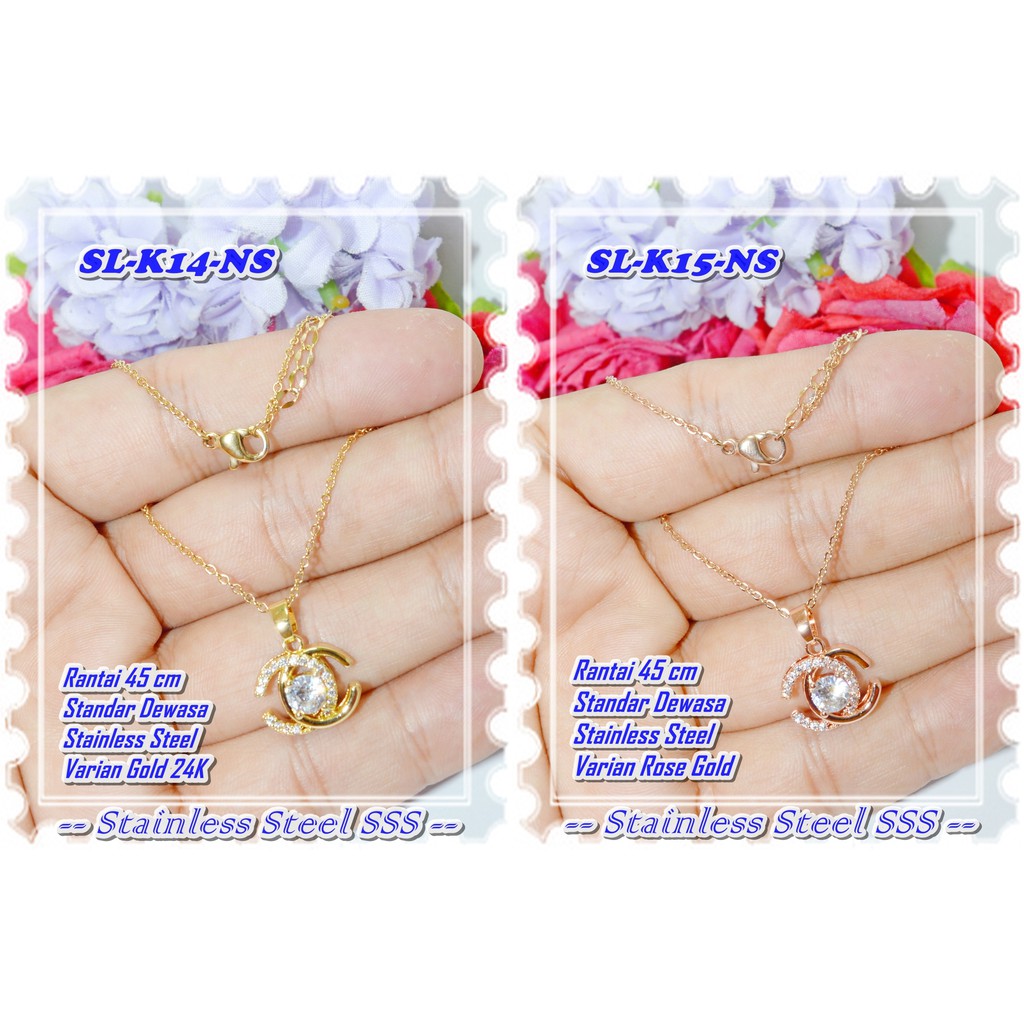 Kalung SL-K14-NS SL-K15-NS Stainless Steel Original