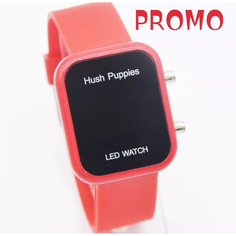 Jam Tangan Wanita Kecil | Jam Tangan Cewek LED Digital Touchscreen  Model Kotak Hush