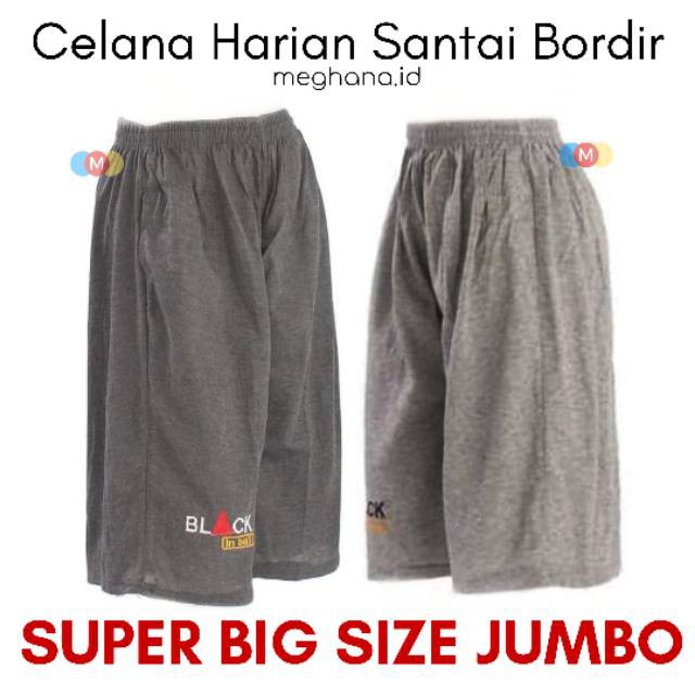  Celana  Pendek  Kolor Santai Polos Kaos SUPER BIG  SIZE  JUMBO 