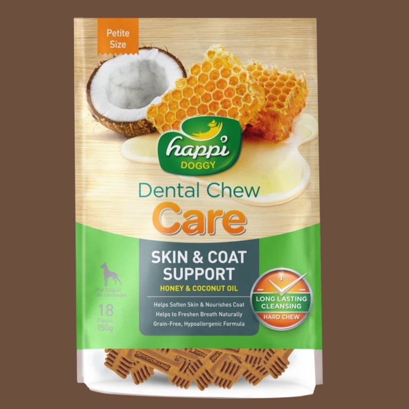 Happi Doggy Dental Chew / Snack Gigi Anjing Zest - Petite 18