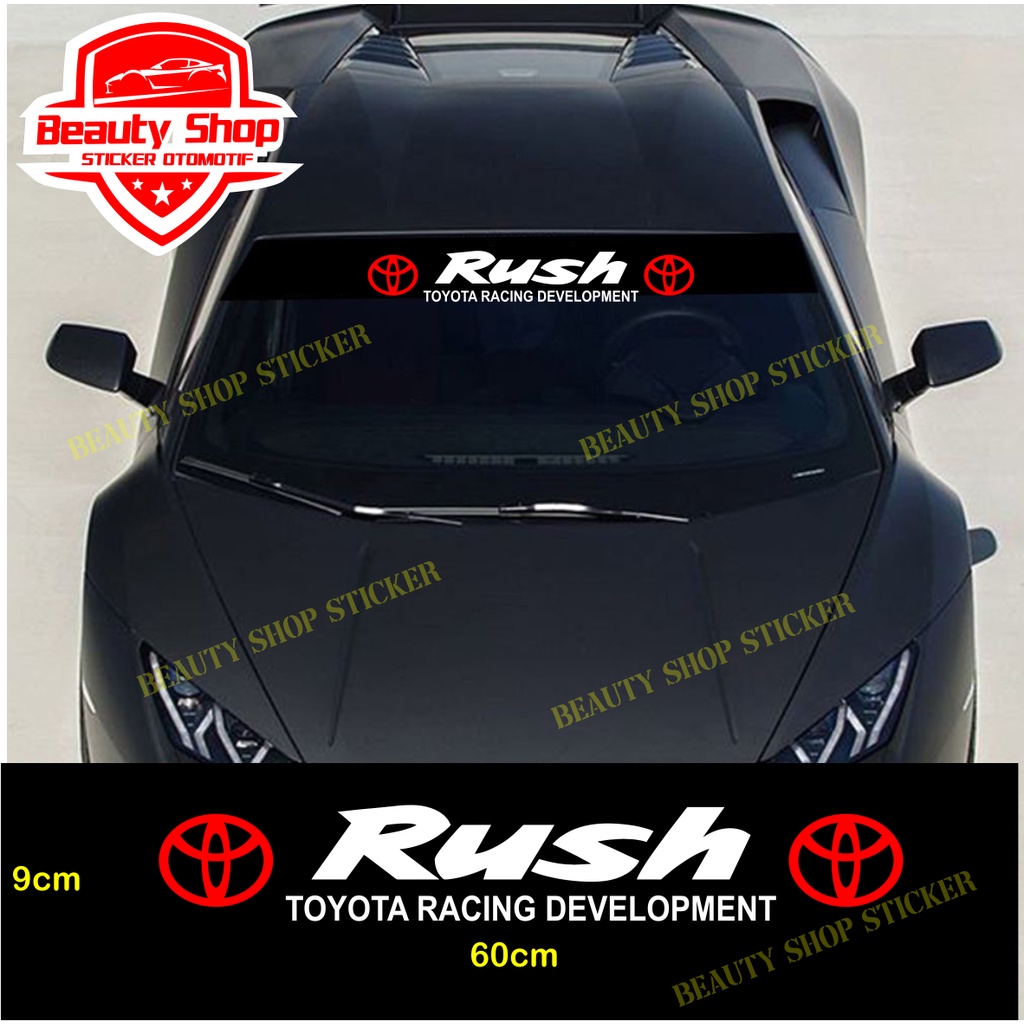 cutting stiker toyota rush kaca mobil depan/belakang