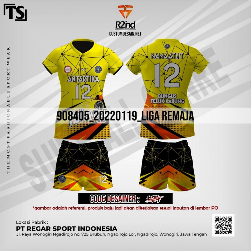 Jual Jersey Kaos Voli Printing Custom Original Regarsport Shopee Indonesia