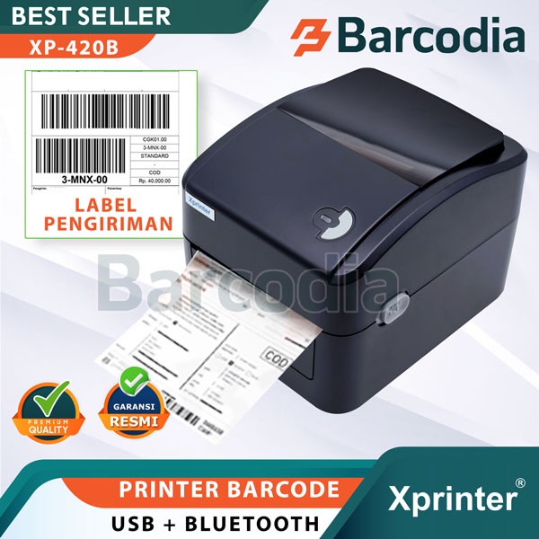 PRINTER BARCODE THERMAL LABEL XP-420B 110MM -A6 KONEKSI USB / USB - BLUETOOTH / USB - WIFI