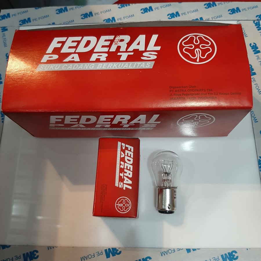 Bohlam / Bolam Rem FEDERAL Honda/Yamaha/Suzuki Universal 5W