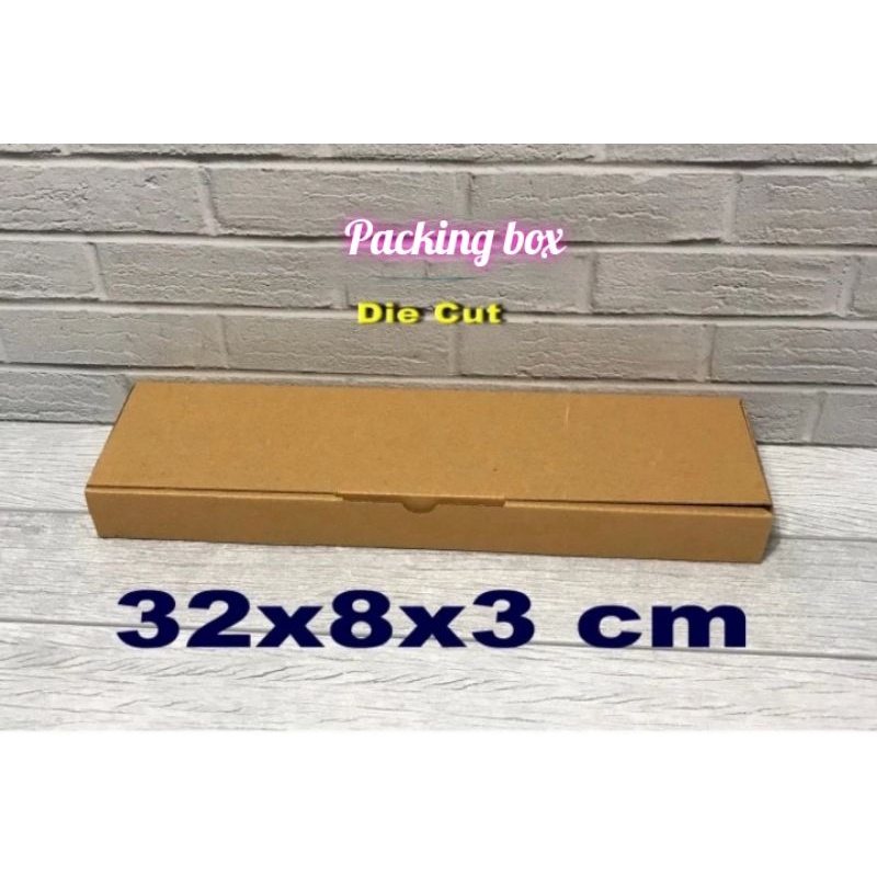 

Kardus uk.32x8x3 cm box/karton die cut untuk packing dll