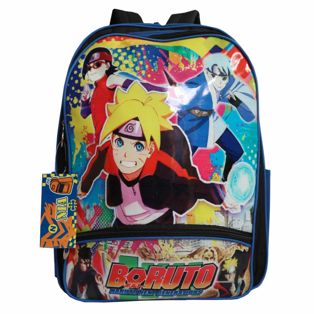 PROMO CUCI GUDANG Tas Punggung Anak Sekolah Cowok Gambar Kartun Naruto TK PAUD Murah Keren Bagus