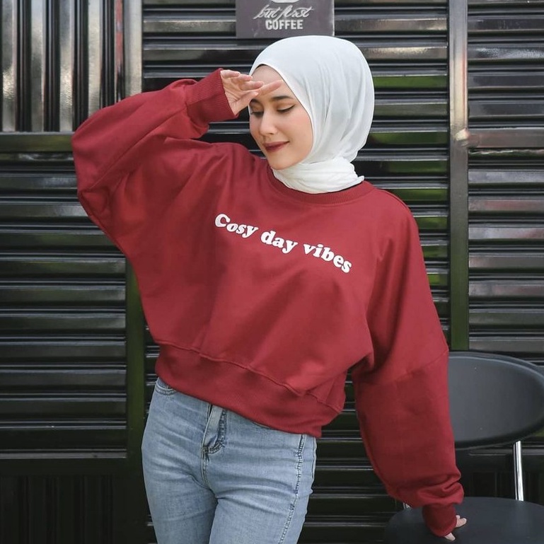 Cosy Day Vibes Sweater - Oversize Sweater Wanita