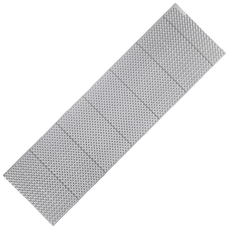 FORCLAZ Trek 100 Matras Busa Trekking Insulasi Lapisan Aluminium Dapat Di Lipat Nyaman dan Hangat