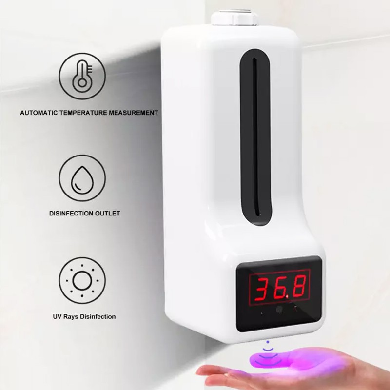 Thermometer dinding K9-1 Infrared Automatic Soap