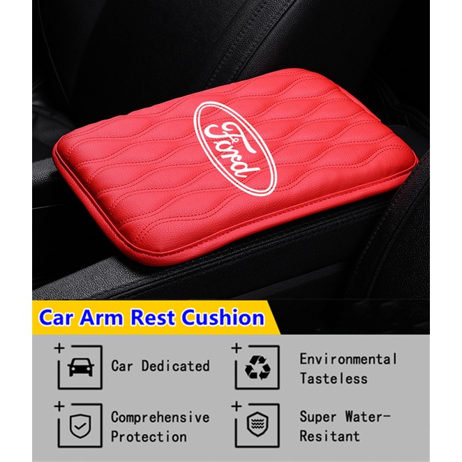 Bantalan Sandaran Tangan Mobil Universal Bahan Kulit Untuk Ford