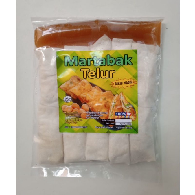 

Martabak telur/martabak telur isi 10pcs/martabak/martabak frozen