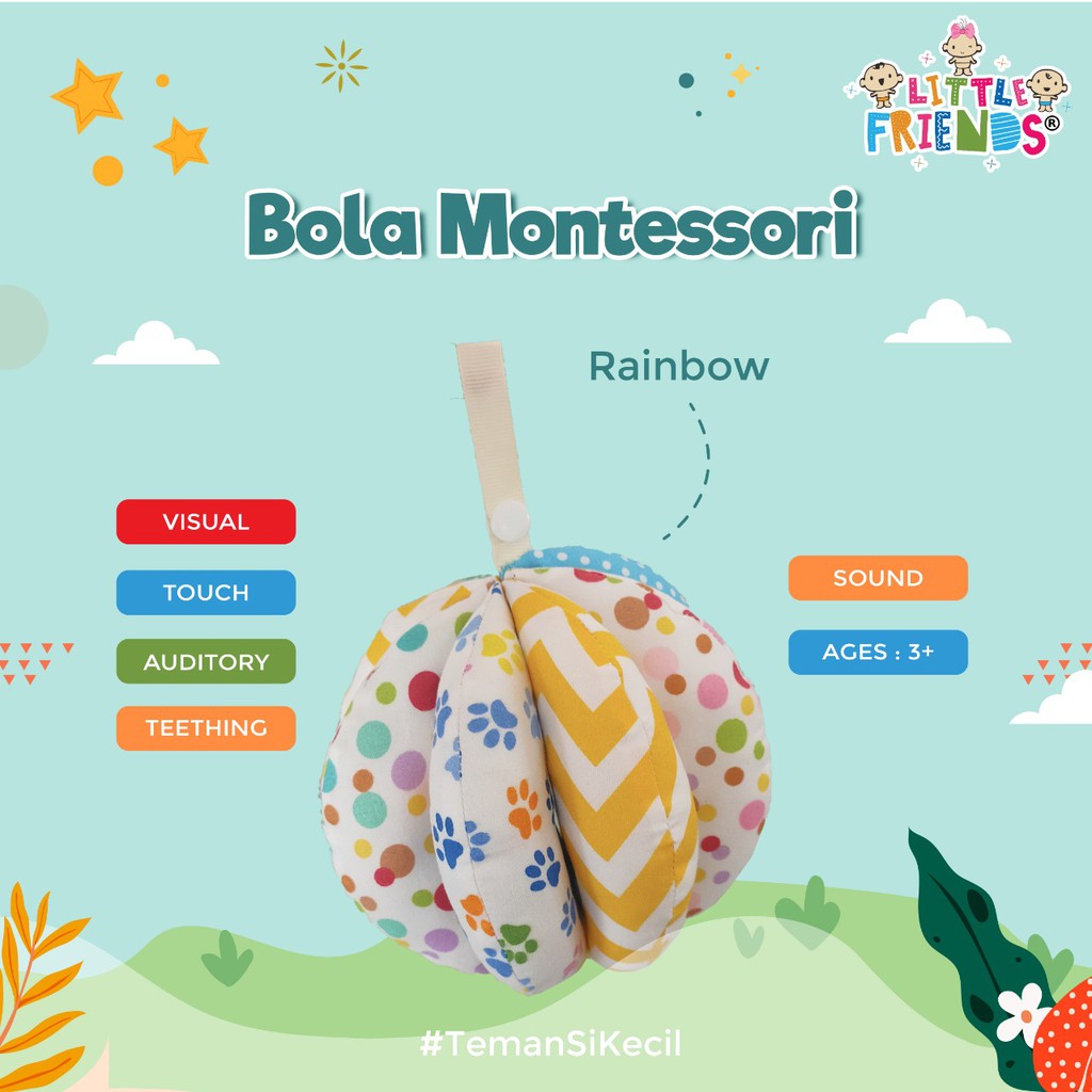 ♥BabyYank♥ Little Friends MONTESSORI RAINBOW LFM3040 - MAINAN ANAK BAYI
