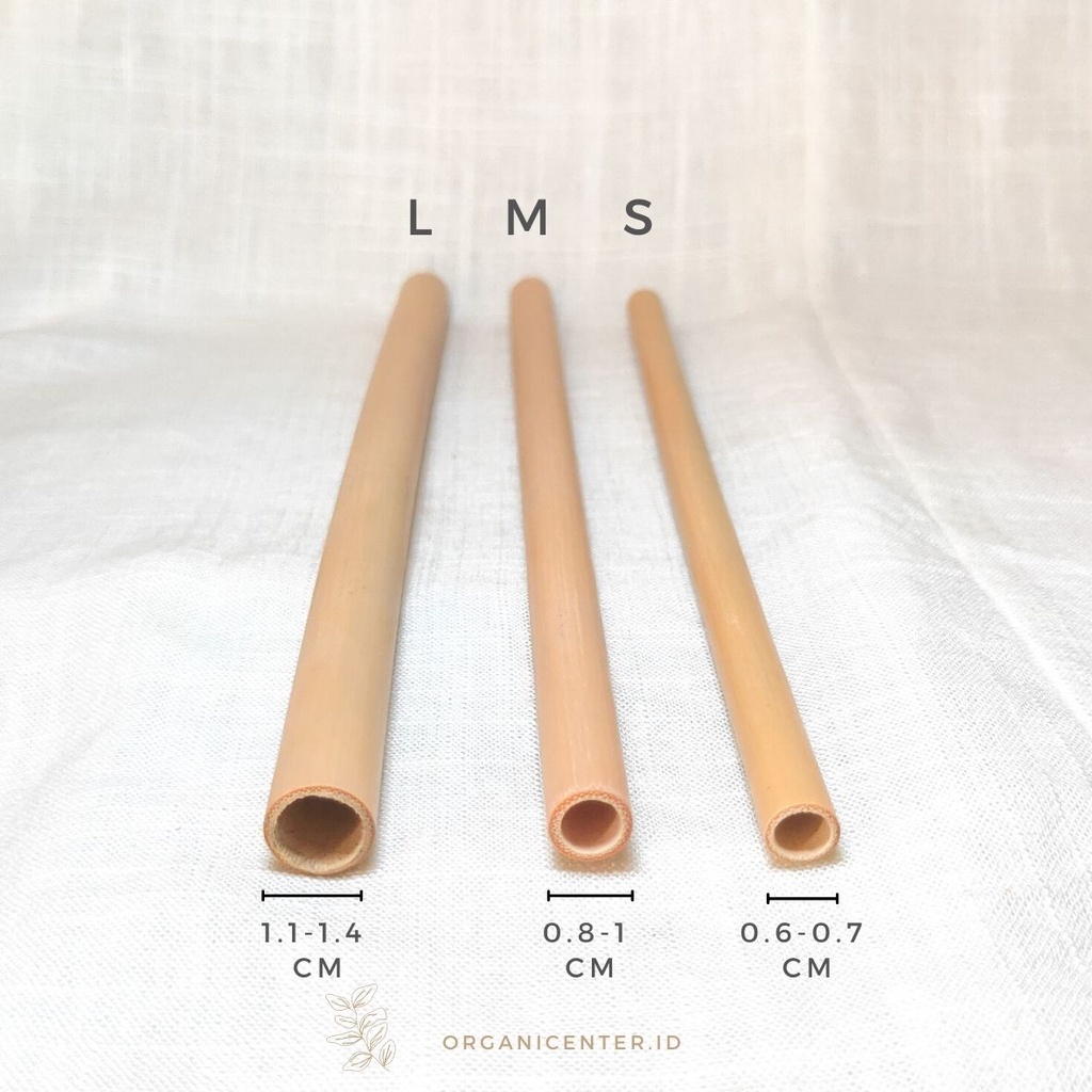 Sedotan Bambu Ramah Lingkungan Zero Waste Estetik Eco Friendly Bamboo Straw