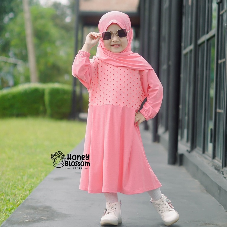 HONEYBLOSSOM gamis bayi perempuan cantik / gamis bayi perempuan 1 tahun alesha series